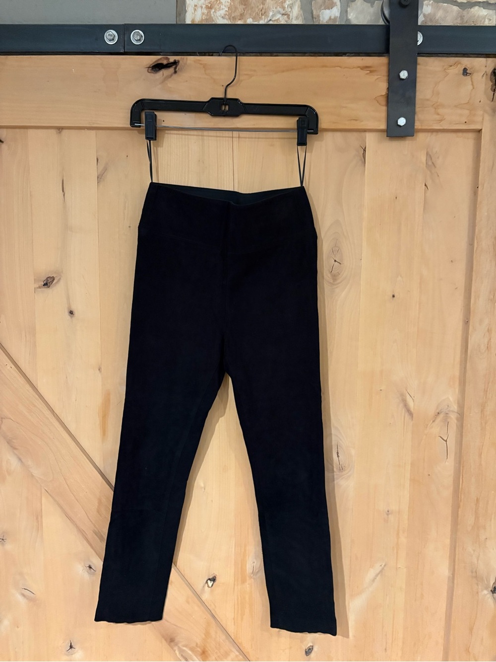 SPRWMN - Black Suede ankle pants